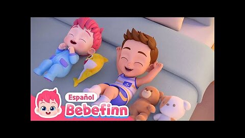 Diez en la Cama🎶😴 | Canciones Infantiles | Bebefinn en español