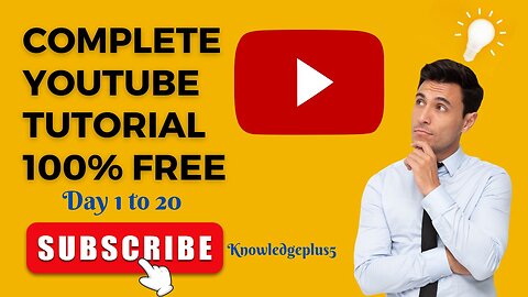 Are you want start earning, for you complete YOUTUBE course 100% free