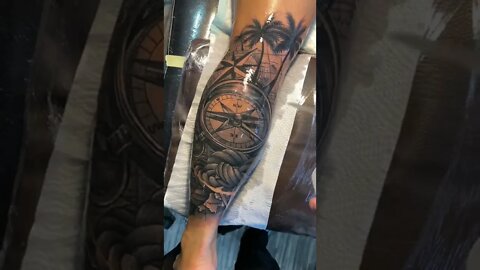 The Best Compass Theme Tattoo You'll Ever See