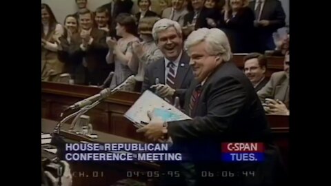 Chris Farley Shows up in Congress as Newt Gingrich