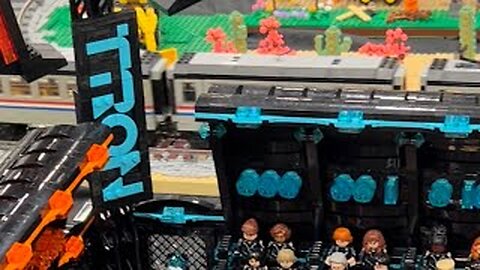 TRON Light Arena Lego Display from Lego Brick Fair - Dulles, Virginia 8/6/22