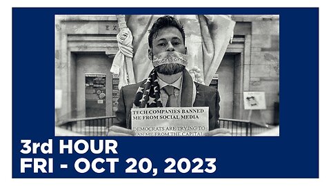 WAR ROOM [3 of 3] Fri 10/20/23 • OWEN SHROYER’S FINAL BROADCAST BEFORE BECOMING A POLITICAL PRISONER