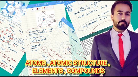 ATOMS , ATOMIC STRUCTURE , ELEMENTS , COMPOUNDS, ELECTRONS, PROTONS, NEUTRONS