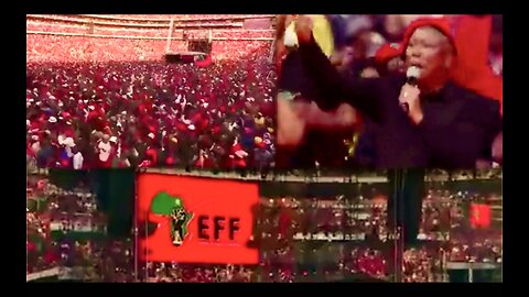 Stadium Full Of BLM Dark White Supremacists In South Africa Shouting Kill The Farmers Kill Whitey