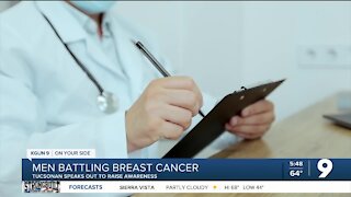 Men battling breast cancer