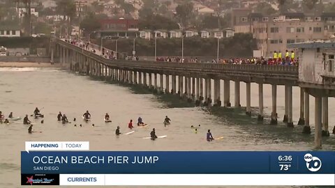 More junior lifeguards taking the plunge at OB Pier