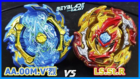 ACE ASHURA .00M.V' RETSU vs LORD SPRIGGAN St.R - Beyblade Burst ベイブレードバースト