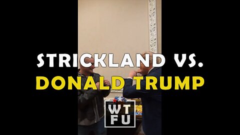 UFC Sean Strickland Faces-Off With Donald Trump