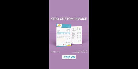 Xero template | Xero invoice template | Xero custom docx