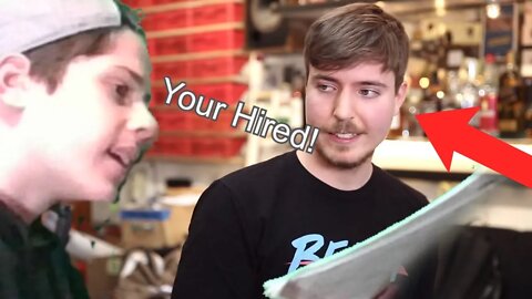 I got a job with Mr. beast!