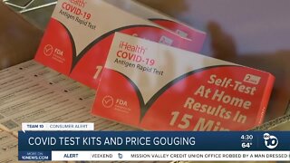 Authorities warn about price gouging and COVID tests