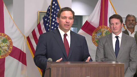 Gov. Ron DeSantis speaks about President Biden, border security, and COVID-19