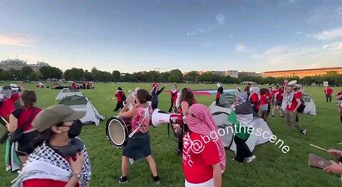 BREAKING: Protesters have just set up an encampment on The Ellipse outside the White House