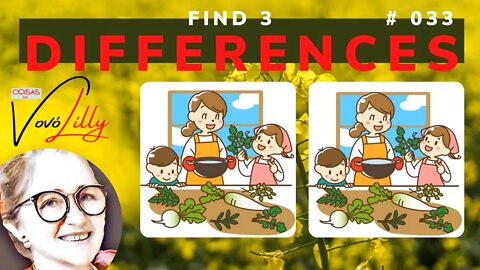 FIND THE THREE DIFFERENCE | CHALLENGE # 033 | EXERCISE YOUR MEMORY