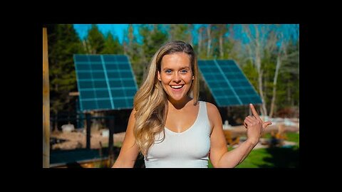 We Built 10,000 Watts Of Solar For Off-Gird Cabin!