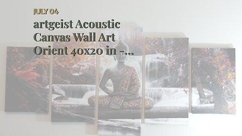 artgeist Acoustic Canvas Wall Art Orient 40x20 in - 5pcs Picture with Acoustic Foam Sound Print...