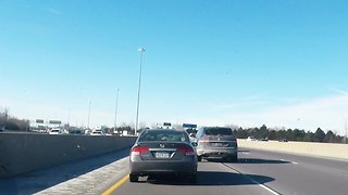 Impatient driver switches lanes, nearly causes highway accident