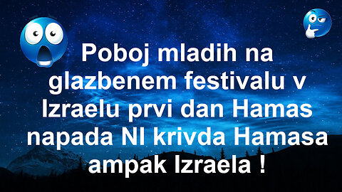 Šokantno, za poboj mladih ni kriv Hamas ampak Izrael