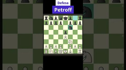 DEFESA PETROFF GANHA DAMA NO 5o. LANCE #Shorts #Xadrez #Chess