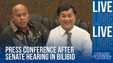 Press conference pagkatapos ng Senate Hearing sa Bilibid kaugnay sa mass grave sa septic tank