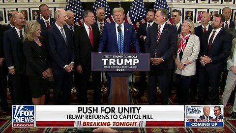 Trump Makes 'Whirlwind Tour' Of Washington To Unite Republican Party