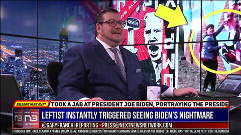 WATCH: Leftist INSTANTLY Triggered After Seeing Biden’s WORST NIGHTMARE Plastered All Over DC Walls