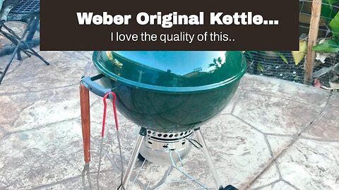 Weber Original Kettle Premium Charcoal Grill, 22-Inch, Green