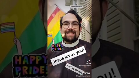 Episcopal Priest wishes you a blessed Pride Month #pride #pridemonth #shorts