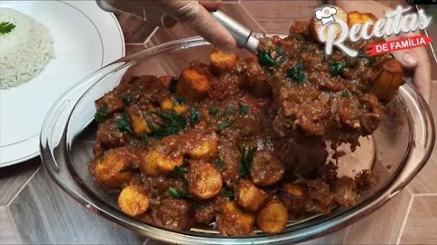 CARNE DE PANELA COM BANANA. ESSA VOCÊ VAI QUERER FAZER AINDA HOJE