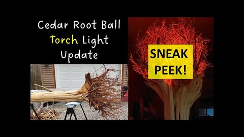 Cedar Root Ball Torch Lamp SNEAK PEEK! Can I really make this?