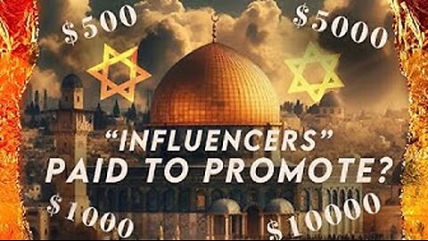 Israel Made Me an Offer! $$$ Zionist Blood Money For Influencers Promoting Israeli Propaganda