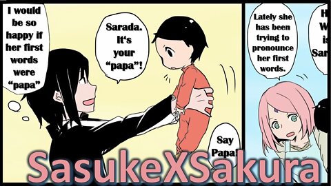 Sarada´s first words - Sakura and Sasuke [SasuSaku] Doujinshi [English] [HD]