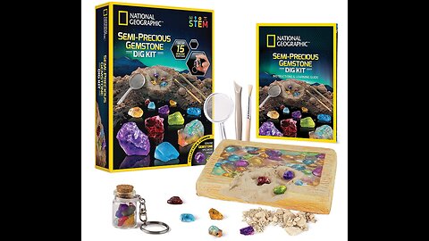 NATIONAL GEOGRAPHIC Semi-Precious Gemstone Dig Kit