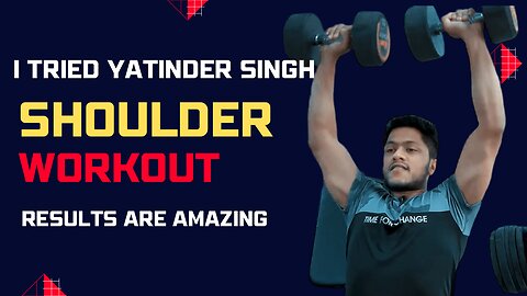 Let's Try Yatinder Singh Shoulder Workout | Best Shoulder Workout | Top 7 Best Shoulder Workout