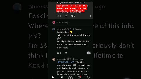 @Whattheflocktv #youtubecomments #help YouTube are deleting comments on your videos mate.