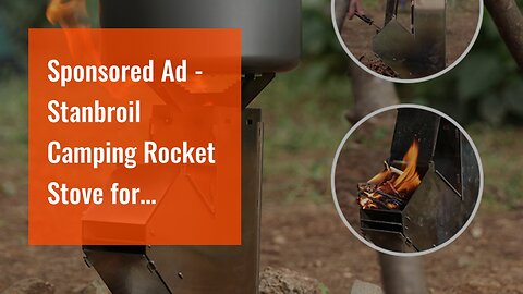 Sponsored Ad - Stanbroil Camping Rocket Stove for Outdoor Cooking, Portable Wood Burning Stove...