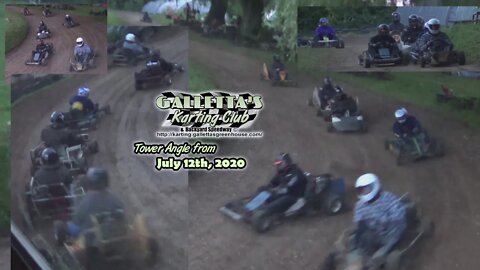 2020/7/12 - Tower Cam Karting @Galletta's Greenhouse Backyard Kartway Return of the Barber Twin 25s