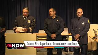 Detroit Fire Department honors crew members