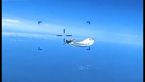 2023: Pentagon publicaton - Russian SU-27 and American UAV MQ-9 Reaper above Black Sea.