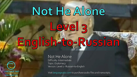 Not He Alone: Level 3 - English-to-Russian