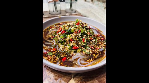 Szechuan Mung Bean Jelly Noodles 凉粉