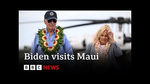 US President Joe Biden visits Maui after wildfires - BBC News