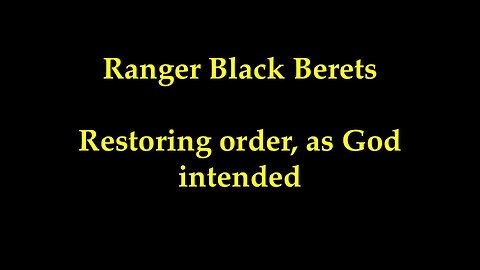 Ranger Black Berets