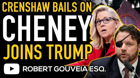 Crenshaw BAILS on CHENEY and Joins TEAM TRUMP Criticizing Mar-a-Lago RAID