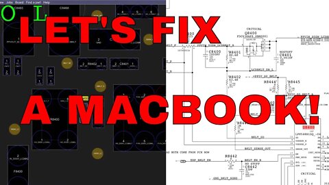 820-00840 A1708 Macbook Pro with no backlight: how to repair its logic board.