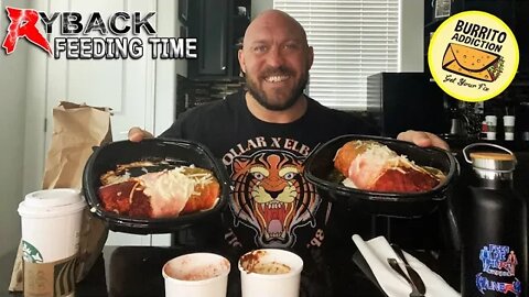 Ryback Feeding Time: Burrito Addiction Veganator Beef Burritos with Chips and Salsa Review