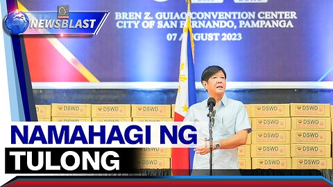 Pang. Bongbong Marcos, namahagi ng tulong sa mga residente ng Pampanga