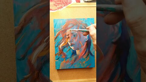 Time Lapse - Abstract Portrait Painting "Prima Vitae"