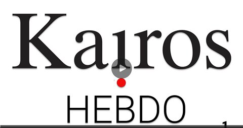 Kairos Hebdo n°1 - Kairos