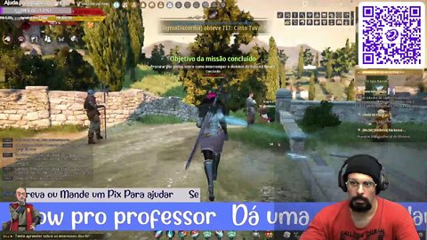 Jogando #BlackDesert e conversando após um dia cansativo de Trabalho